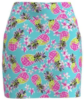 AB Sport Women's Pineapple Print Front Pocket Golf Skirt - PNP