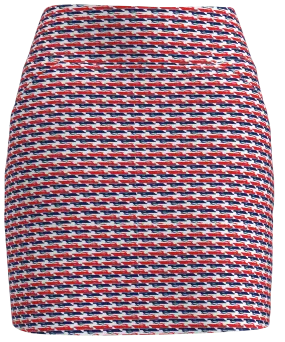 AB Sport Women's Red Navy Boat Print Golf Skirt