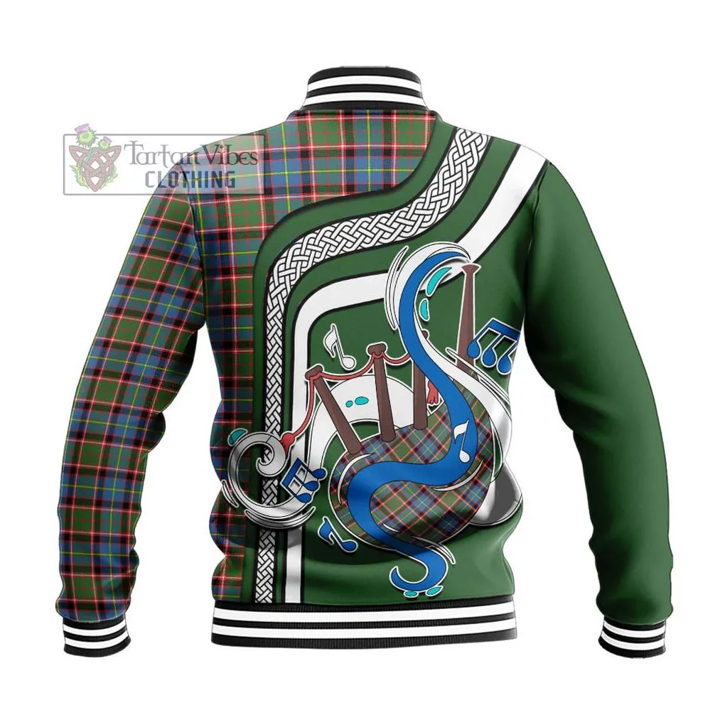 Aikenhead Tartan Baseball Jacket with Epic Bagpipe Style