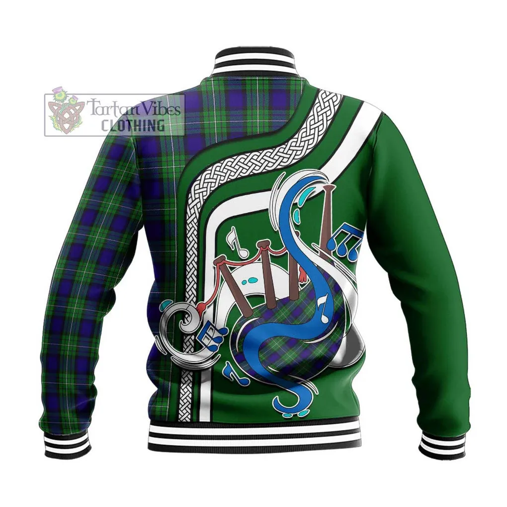 Alexander Tartan Baseball Jacket with Epic Bagpipe Style