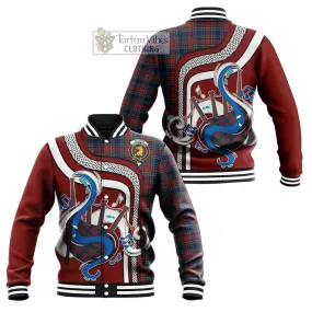 Allison Red Tartan Baseball Jacket with Epic Bagpipe Style