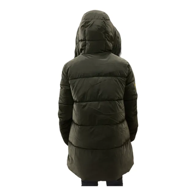Brekka Women's winter jacket with hood fabric with velvet hand BRFW2086 BLK black
