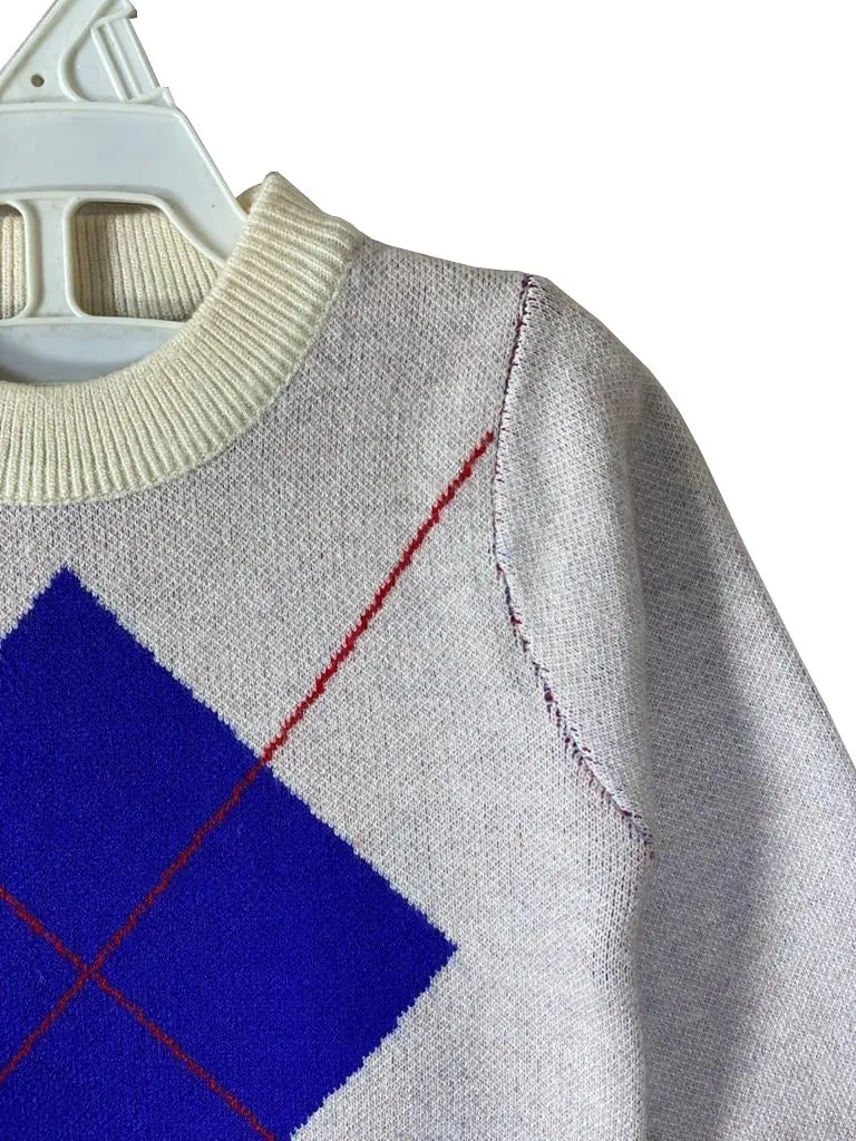 C1196  HANSHU WHITE BLEU Sweater