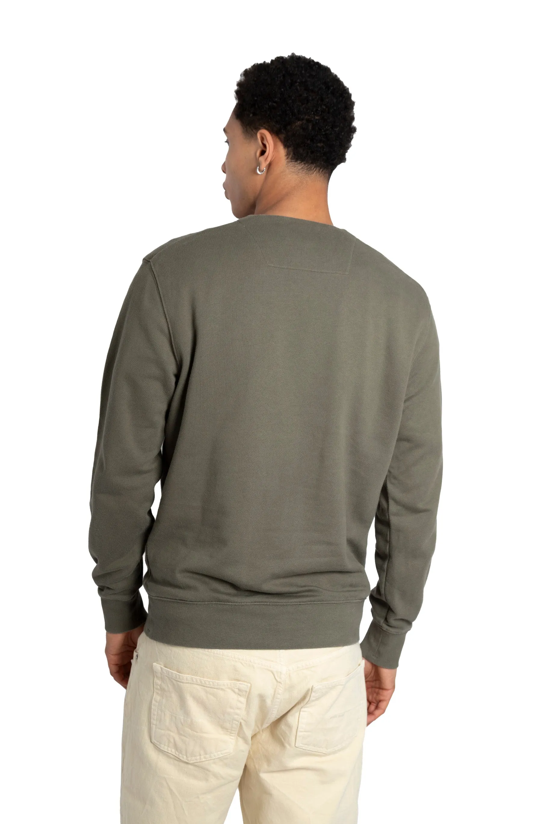 C.P. Company Spellout Khaki Sweater