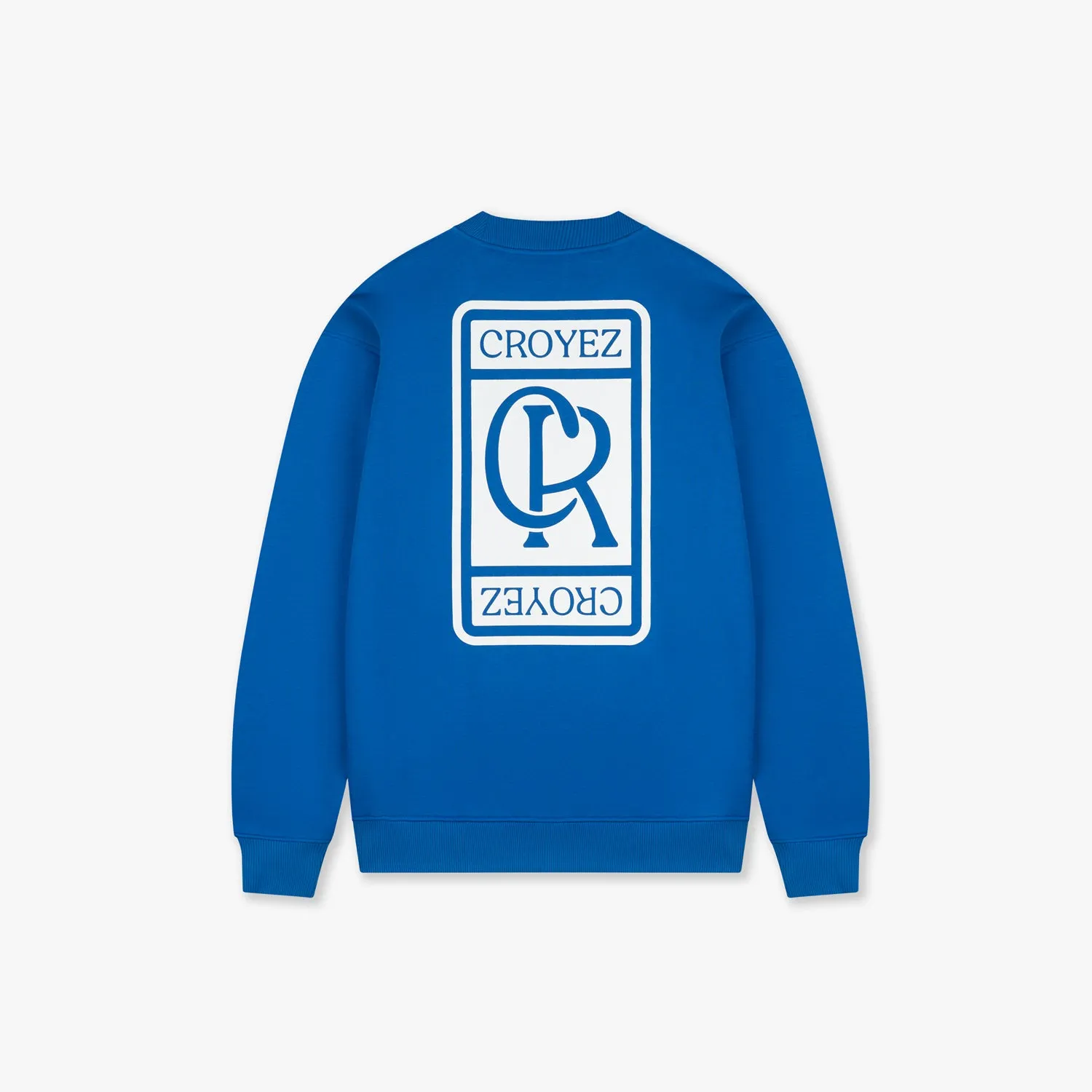 CROYEZ Cobalt and White Initial Sweater for Women - Stylish and Comfortable Design