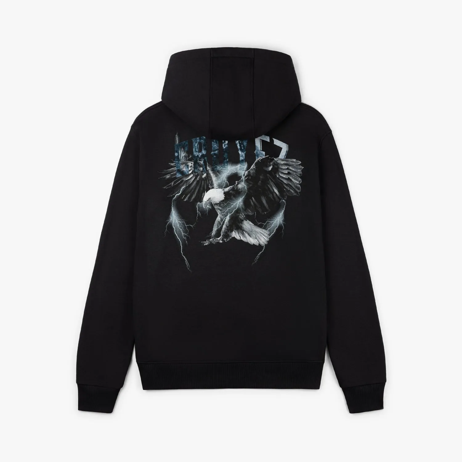 CROYEZ LIGHTNING EAGLE HOODIE - BLACK/ICE BLUE