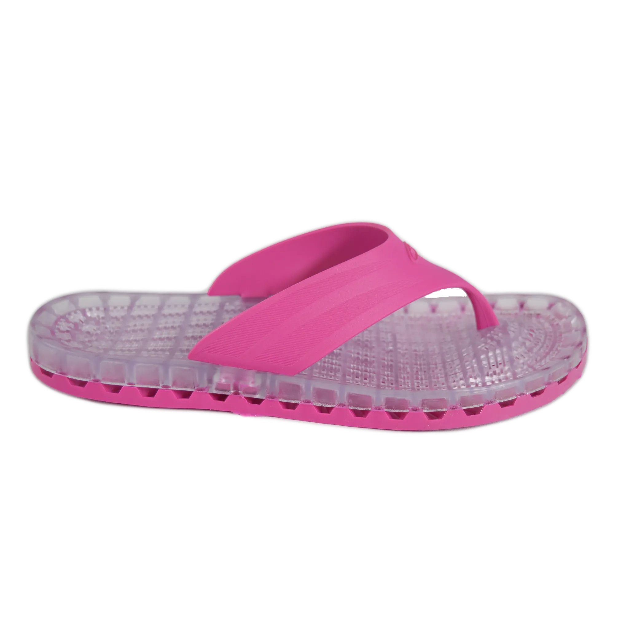 Ibiza - Clear Thong Sandal - Fuchsia