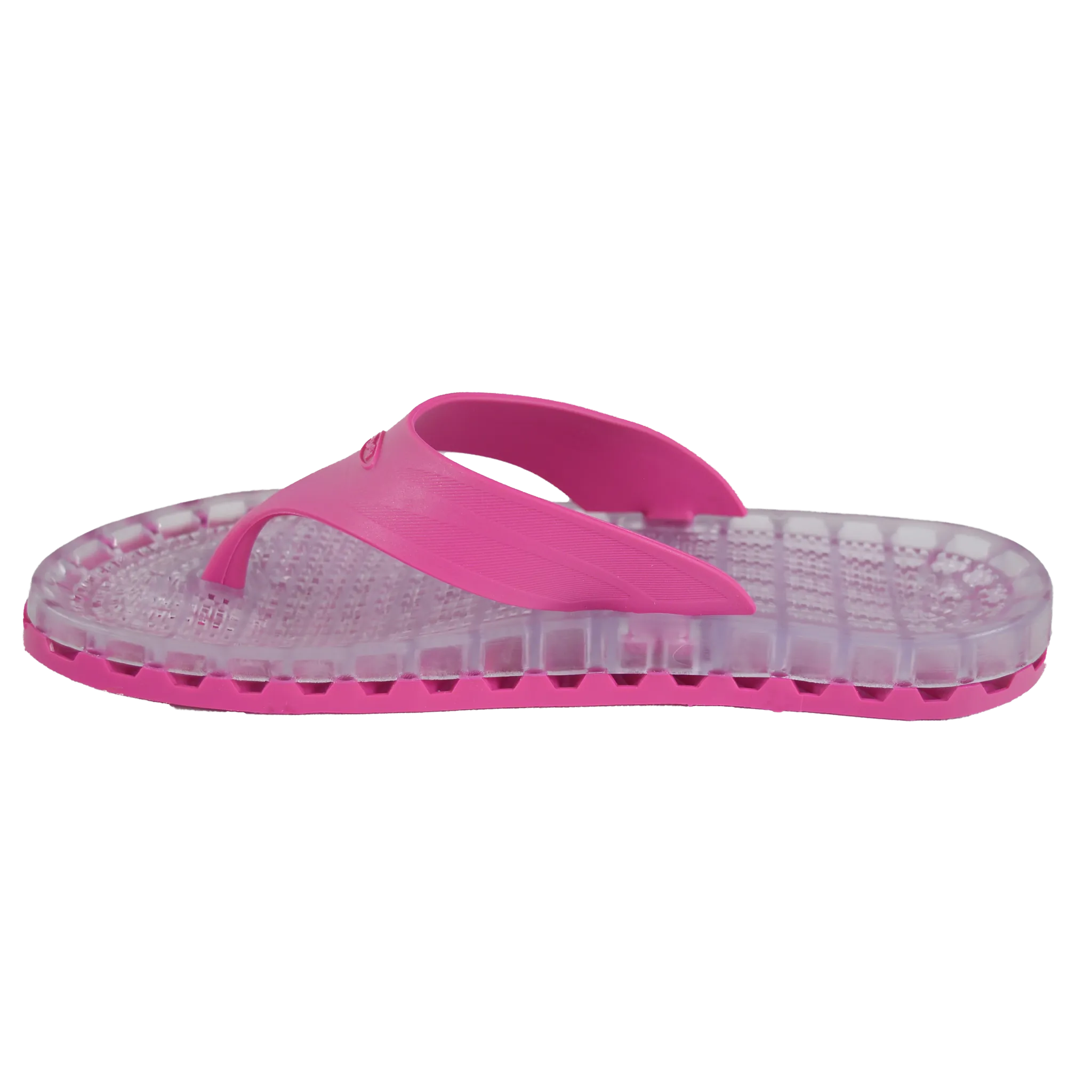 Ibiza - Clear Thong Sandal - Fuchsia