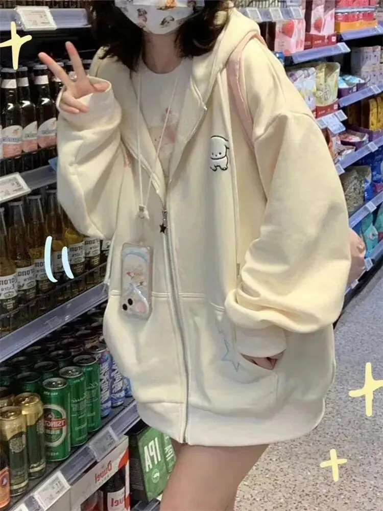 Kawaii Zip-Up Hoodie