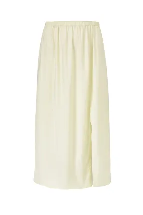 Nova Skirt - Lemon - Silk/Spandex Twill