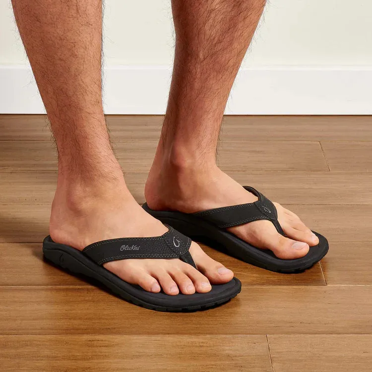 Olukai Ohana  Mens Sandal Black/Shadow