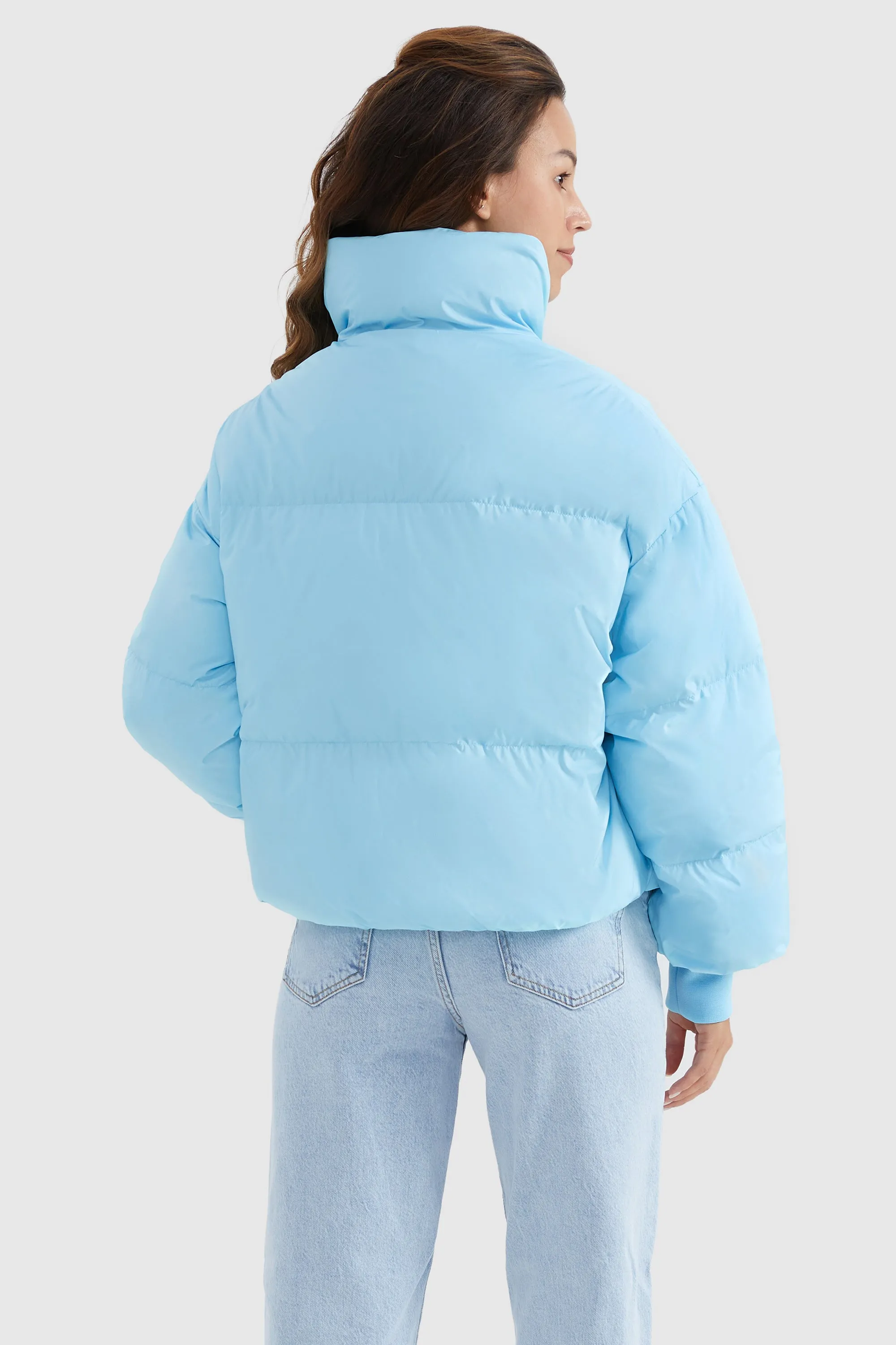 Puff-O Classics Short Baggy Oversize Down coat-Bright Marigold