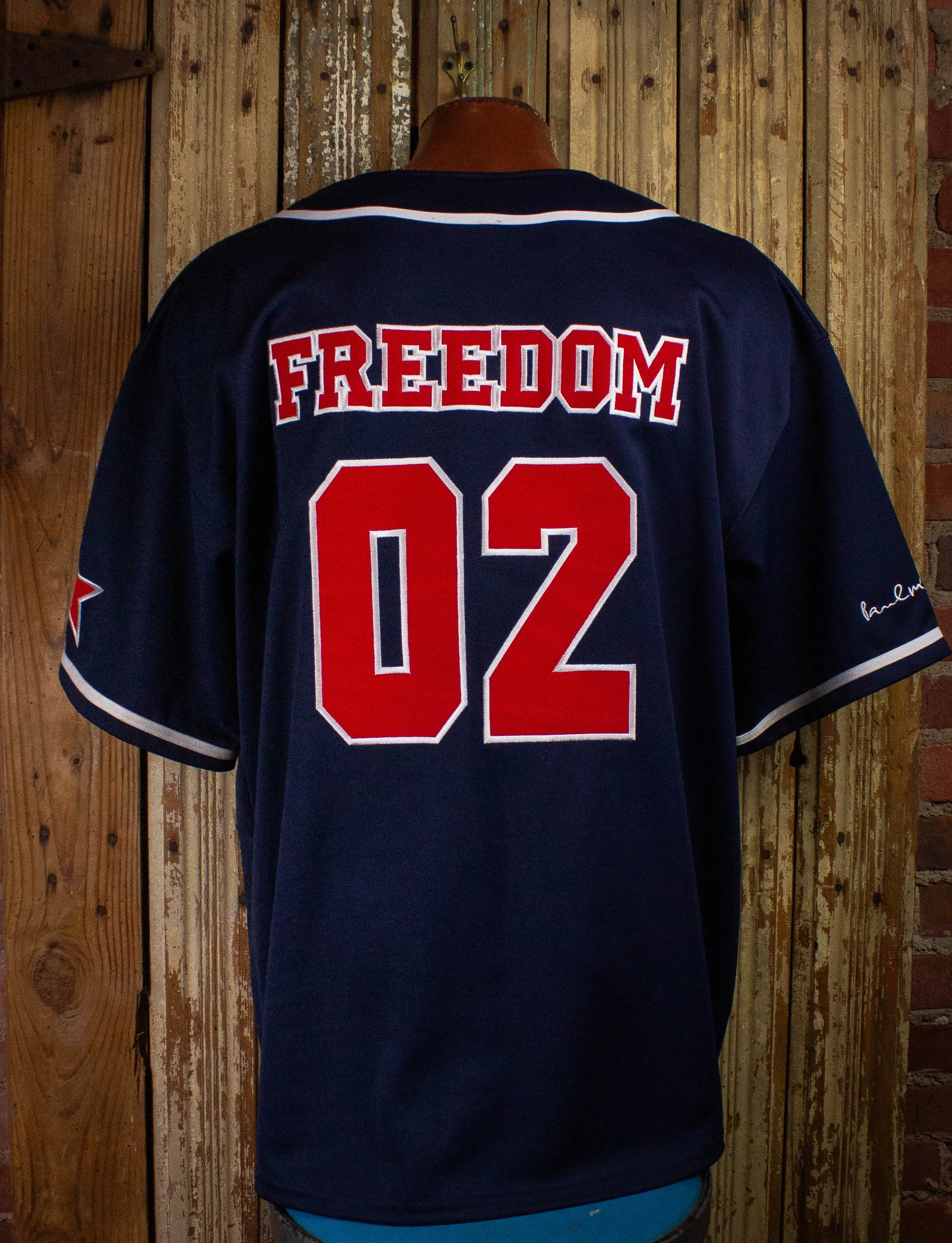 Vintage 2002 Paul McCartney Freedom Concert Baseball Jersey XXL