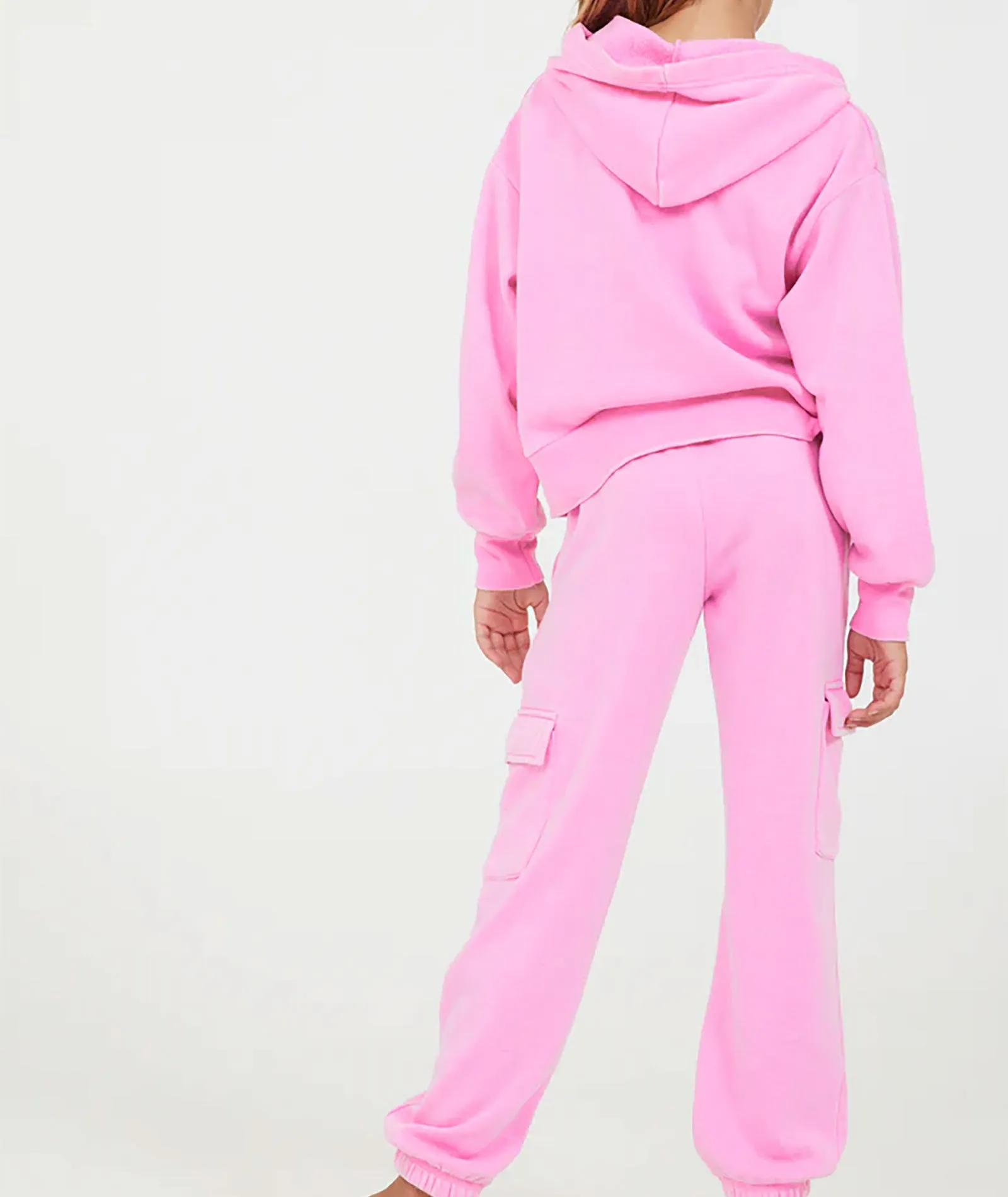 Vintage Havana Girls Crop Zip Hoodie