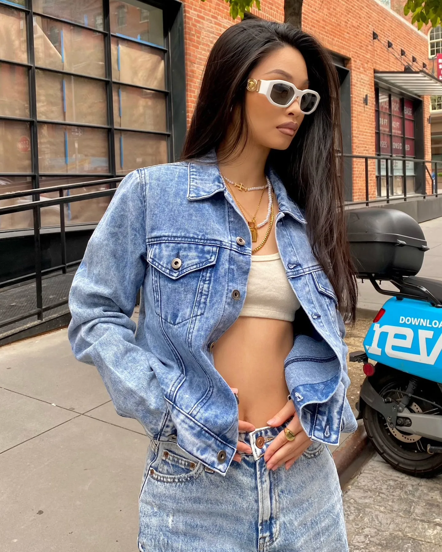XXIII Women's Louie Denim Jacket Blue